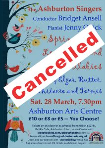 Next concert poster - cancelled